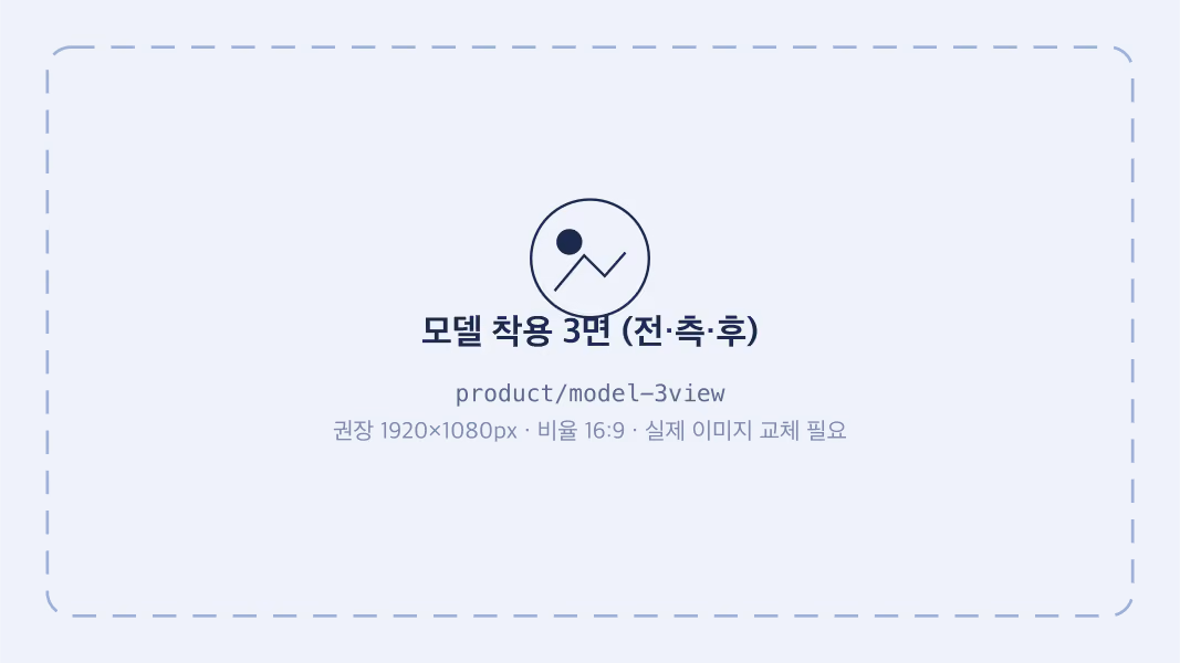 GOWNLY 착용 전면 측면 후면