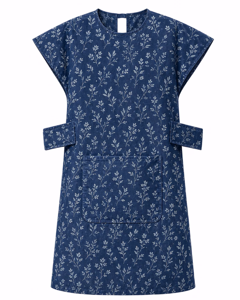 Indigo Botanical GOWNLY 정면 스타일 예시